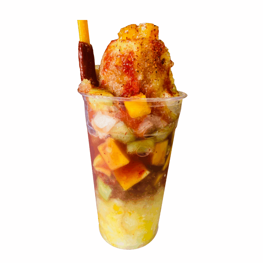 Varied menu at Delicias Raspados